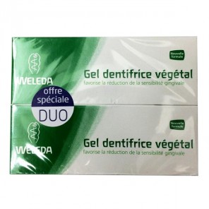 Weleda gel dentifrice végétal duo 75ml
