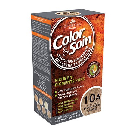 3 Chênes Color&Soin blond claire cendré coloration permanante 10A