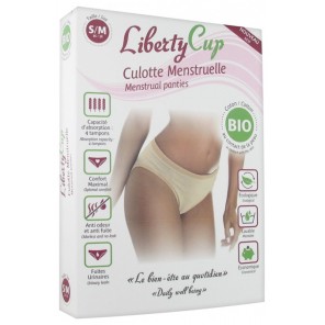 Liberty cup culotte menstruelle bio couleur chair S/M 36-38