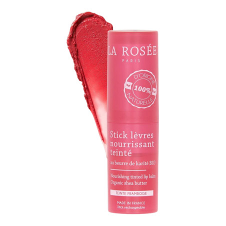 La Rosée Stick lèvres nourrissant teinté framboise rechargeable 4,5gr