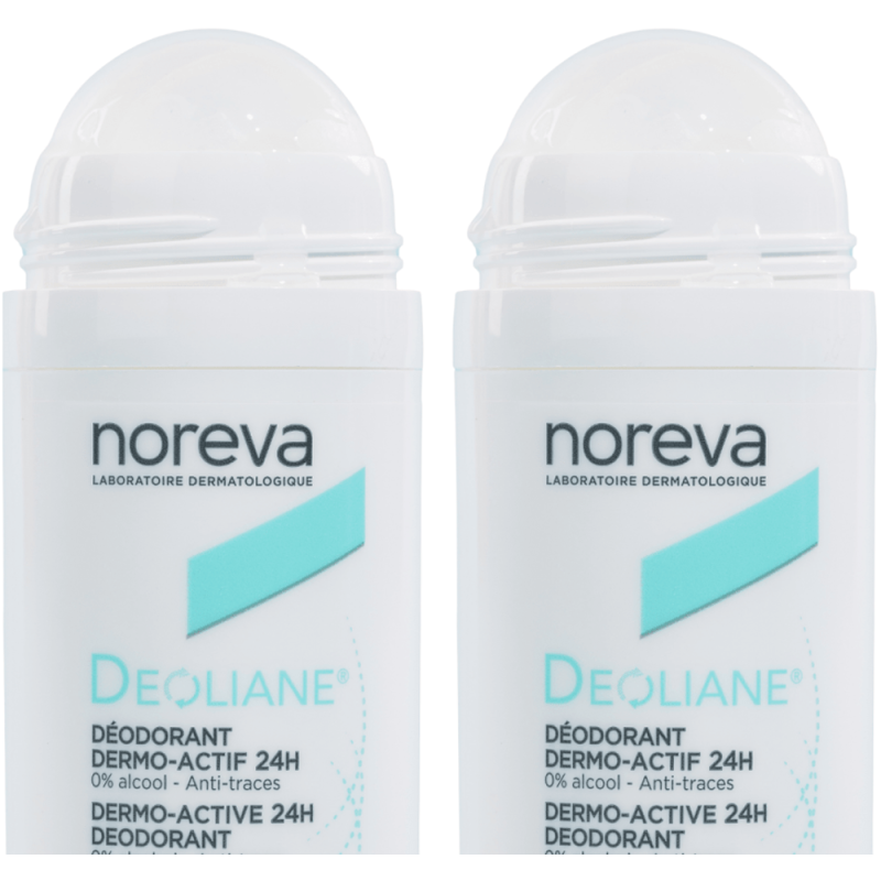 Noreva Deoliane Déodorant dermo-actif 24H lot de 2 x 50ml