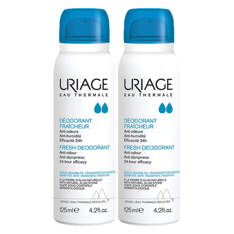 Uriage Déodorant Fraîcheur lot de 2x125ml