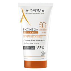 A-Derma Exomega Crème solaire émolliente SPF50+ 150ml