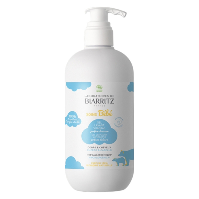 Laboratoires de Biarritz Gel lavant Surgras bébé parfum douceur 500ml