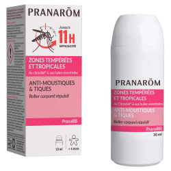 Pranarôm PranaBB Roller Anti-Moustiques & tiques bébé + de 6 mois 30ml